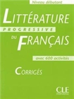 Obrazek Litterature progressive du francais debutant corriges