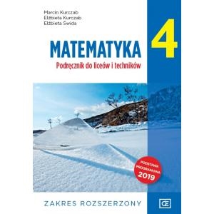 Obrazek Matematyka 4. Liceum i technikum klasa 4. Podręcznik. Zakres rozszerzony